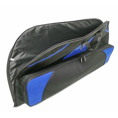 Thick Foam Padded Compound Bow Case Blue With Arrow Box For Hunting
