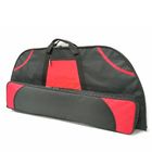 Red Archery Bow Case 106cm Soft Compound Bow Case With Arrow Box For Hunting
