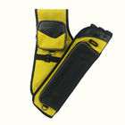 Yellow 3 Arrow Quiver BSCI Traditional Arrow Quiver For Archery Practice