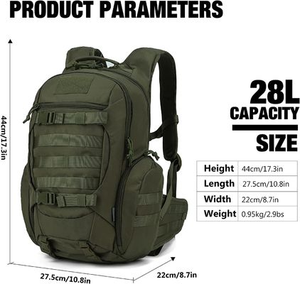 Military Tactical Backpack With Molle Webbing