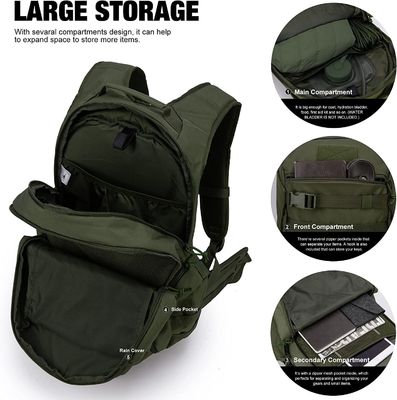 Military Tactical Backpack With Molle Webbing