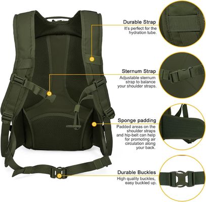 Military Tactical Backpack With Molle Webbing