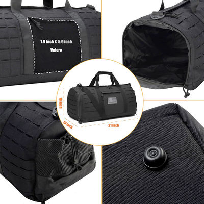 Rip Proof Travel Duffle Bag Sports Gym Bag PVC Polyester With Shoe Compartment