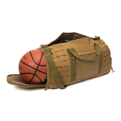 Tan Color Durable Duffel Bag 40L Sport Gym Bag With Anti Slip Mat