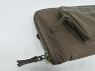 Brown Canvas Soft Scoped Rifle Case Easy Clean Shockproof Sturdy