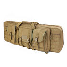 Tan Color Tactical Gun Bag 36 Inch Double Rifle Case With Bullet Shoulder
