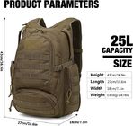 Military Style Waterproof Tactical Backpack Tan Color Molle Tactical Backpack