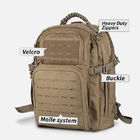 45L Military Tactical Backpack Portable Camping Travel Hiking Backpack