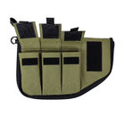 Nylon Pistol Gun Bag With 3 Mag Pocket- Army Green