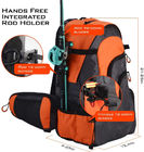 Custom Fishing Tackle Backpack Gear Big Capacity Waterproof Tackle Rod Fishing Bag