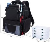 Waterproof Large Fishing Tackle Backpack With 4 Trays