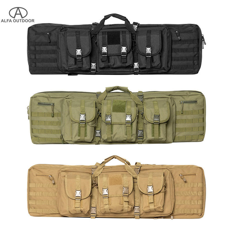 Alfa Waterproof 42" Gun Bag Double Tactical Rifle Case For Outdoor Shooting