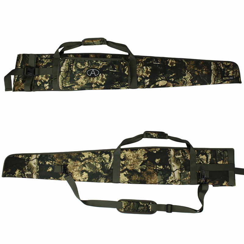 ALFA 52 Inch Long Waterfowl Shotgun Case With Accessories Pocket And Adjustable Shoulder Strap For Outdoor Hunting